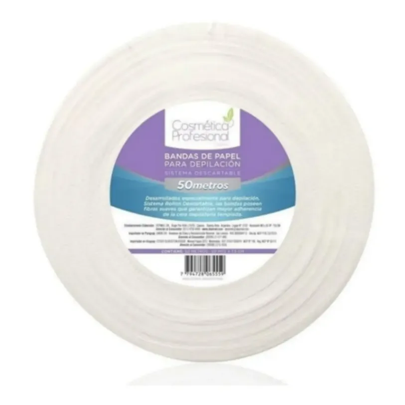 COSMETICA Bandas Papel Rollo x50mt