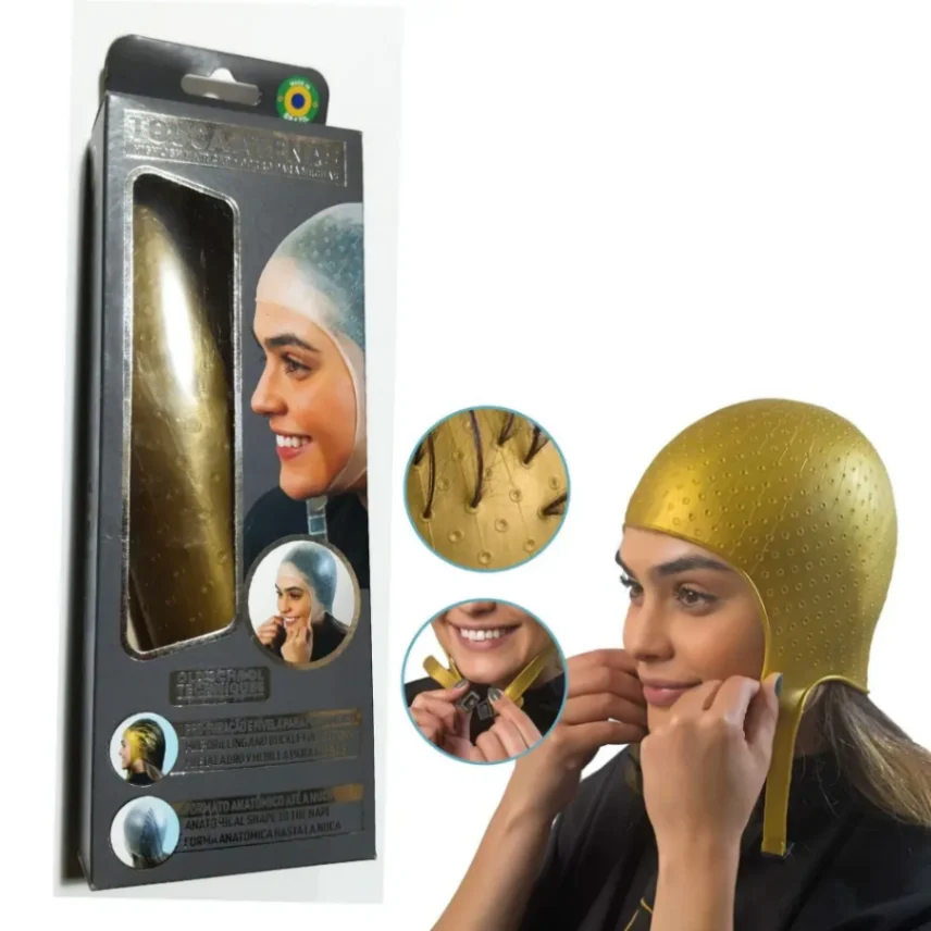 Gorro Para Mechas Atenas Dorado