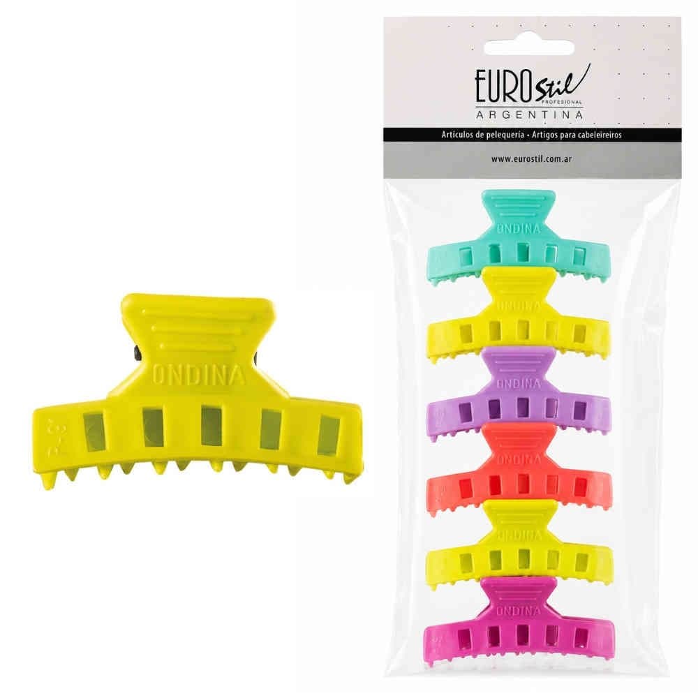 Broches Plástico Pequeño x6un