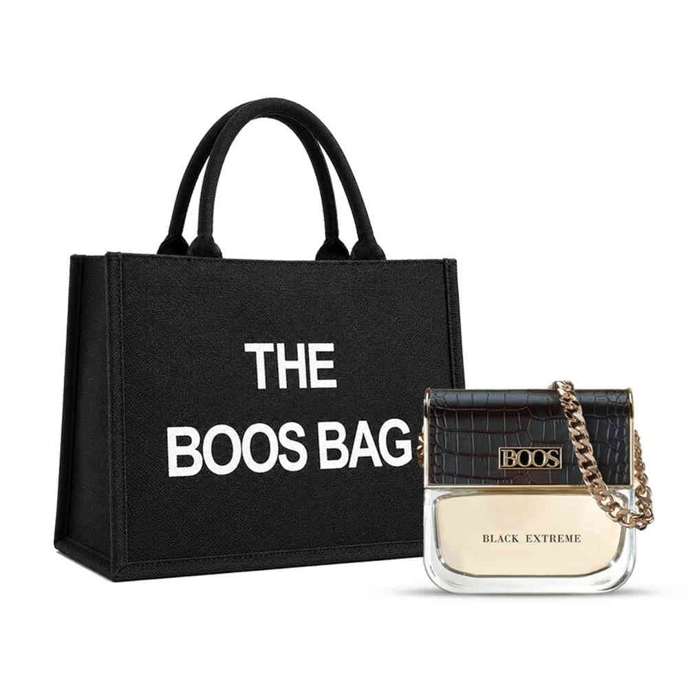 BOOS Tote Black Extreme + EDP x100ml